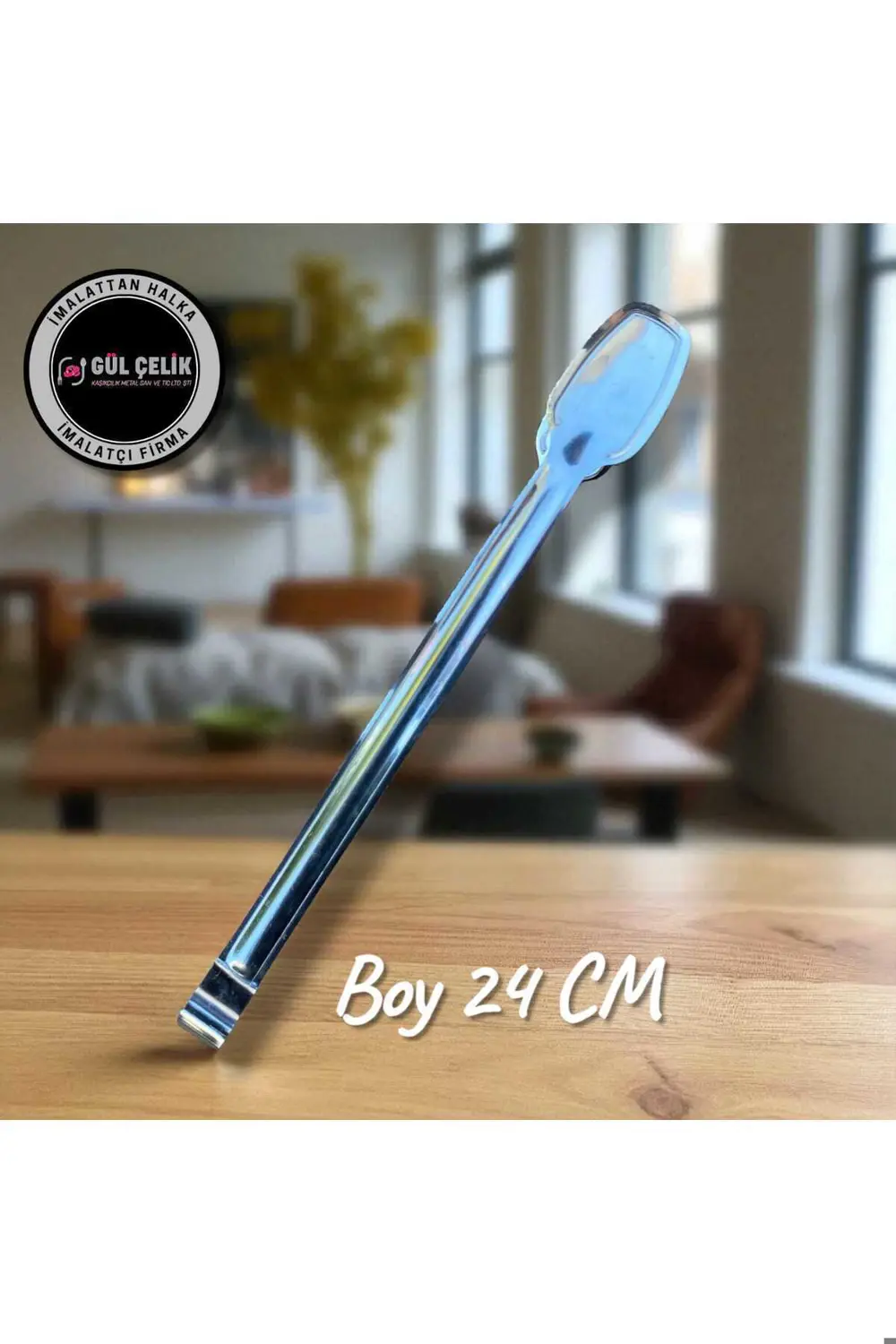 6'Lı Servis Seti Kepçe Kevir Kaşık Spatula Çatal Maşa 18/0 Kalite