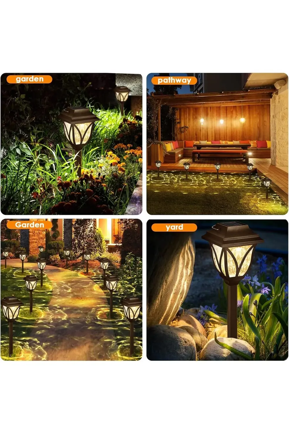 6'lı Solar Bahçe Aydınlatması Gün Işığı