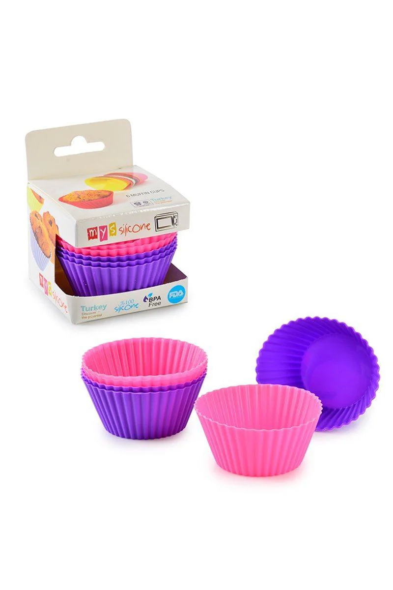 6'lı Tırtıklı Silikon Muffin Kabı - Yapışmaz, Esnek ve Pratik Royaleks MYS106 Fiyatı, Yorumları ve Özellikleri
