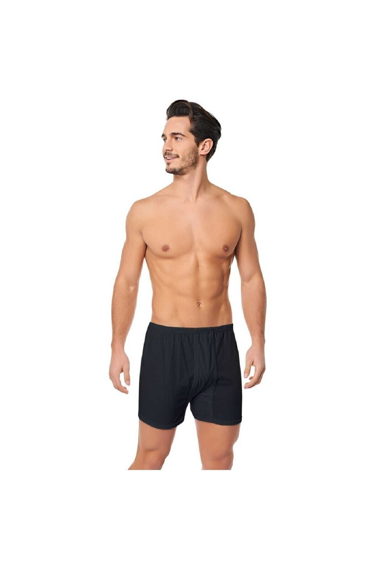 6'lı Yıldızı %100 Pamuklu Arjantin Paçalı Boxer