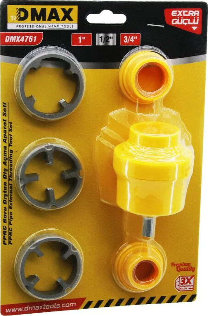 6pcs Plastik Su Borusu Dış Diş Açma Matkap Ucu 1 - 1/2 - 3/4 5224
