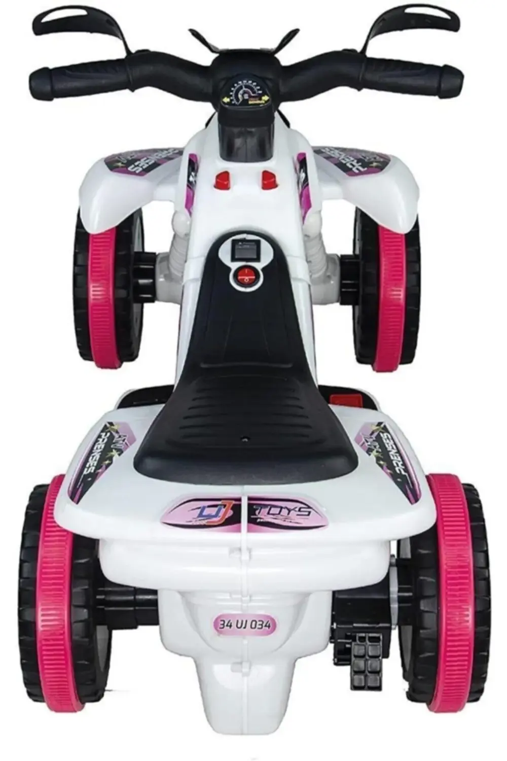 6v Akülü Atv Karınca Pembe Beyaz Prenses