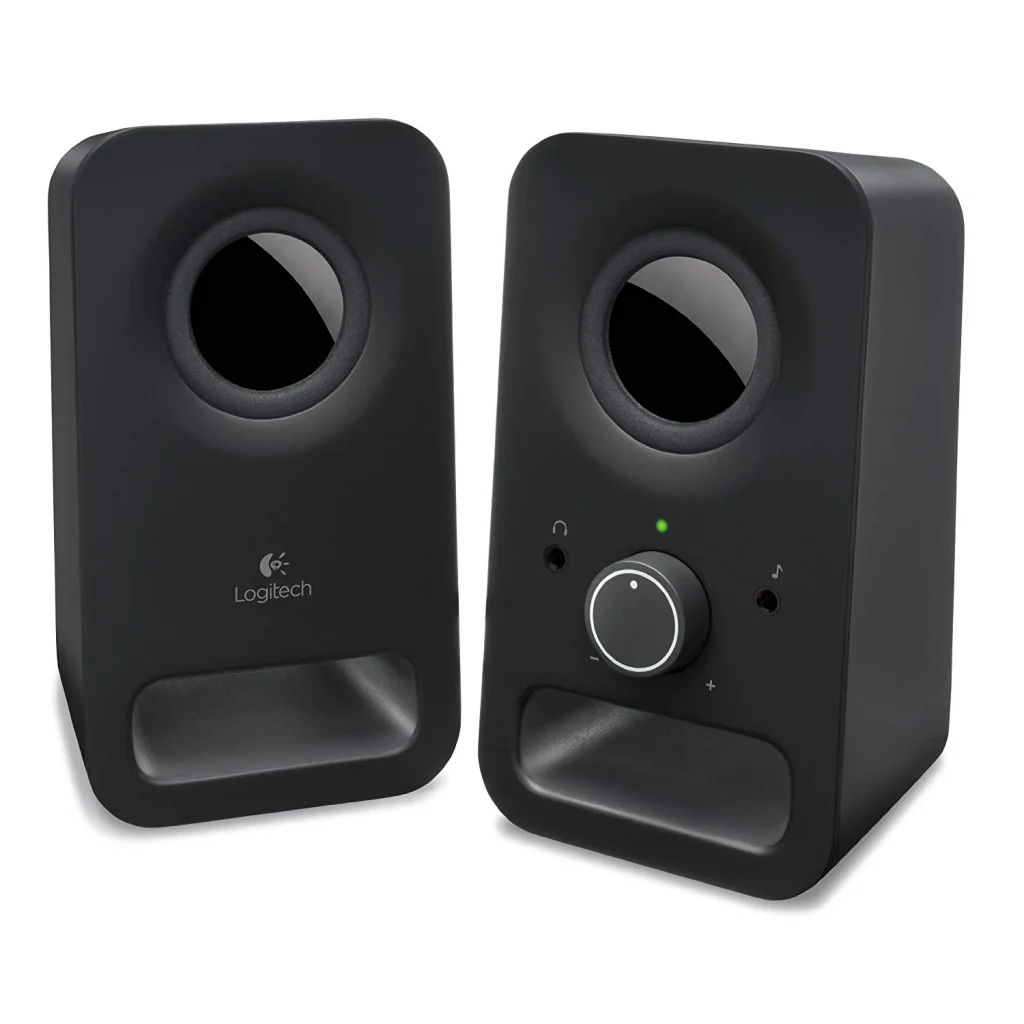 6W 1+1 Kulaklık Jaklı Kompakt Stereo Speaker - Logitech Z150 Eşdeğeri Siyah