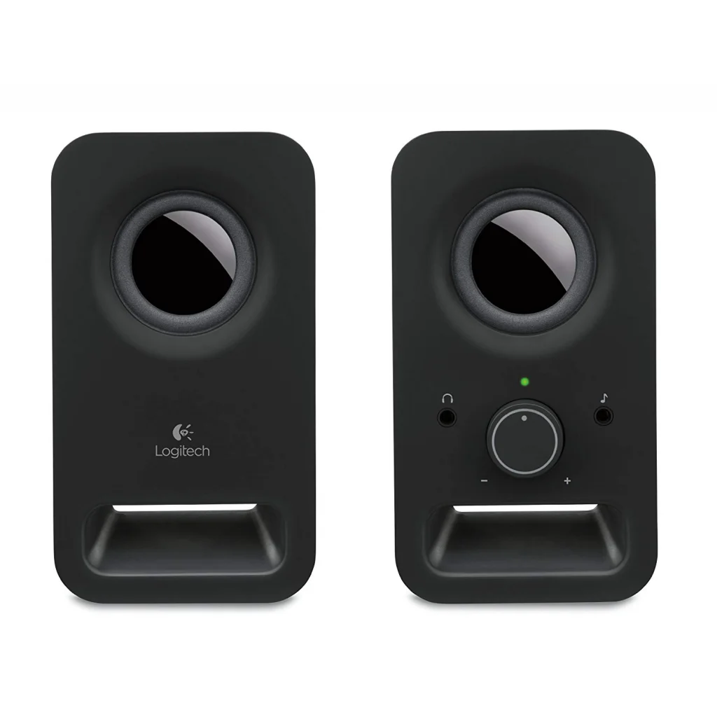 6W 1+1 Kulaklık Jaklı Kompakt Stereo Speaker - Logitech Z150 Eşdeğeri Siyah