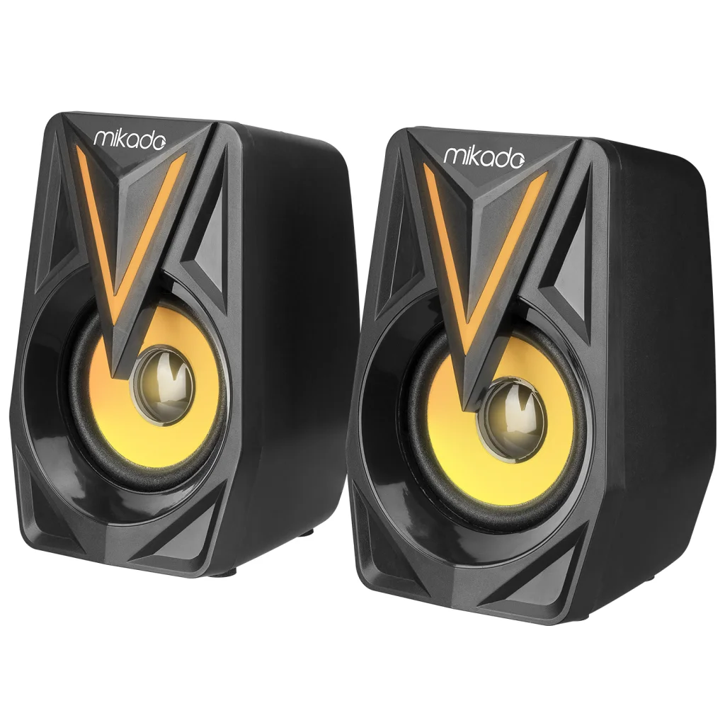 6W 2.0 RGB Oyuncu Hoparlörü MD-S23 Glare - USB Siyah Kasa Speaker