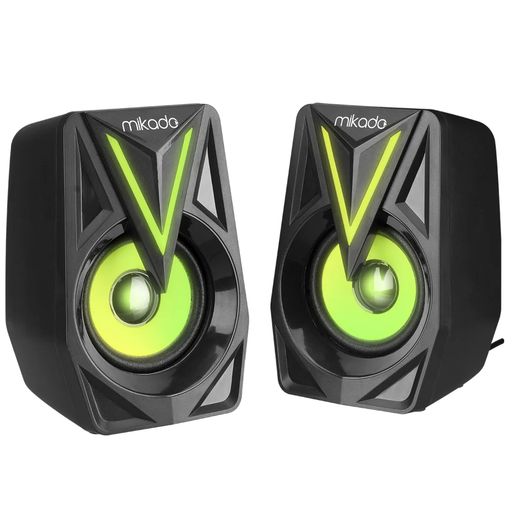 6W 2.0 RGB Oyuncu Hoparlörü MD-S23 Glare - USB Siyah Kasa Speaker