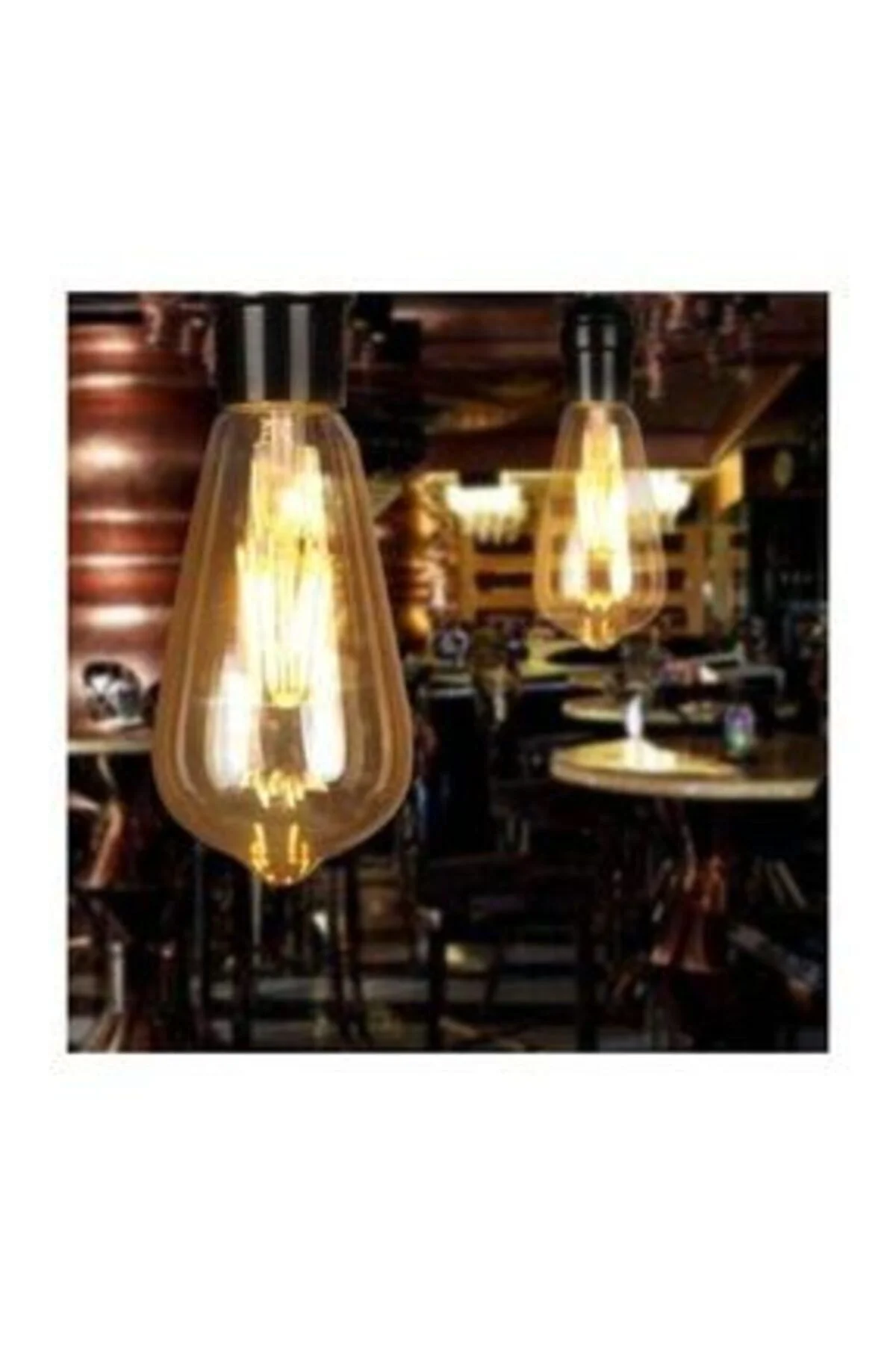 6w Amber Renk Rustik Led Ampul Ct-4284 5 Adet 6w Amber Renk Rustik Led Ampul Ct-4284 5 Adet - Görsel 4