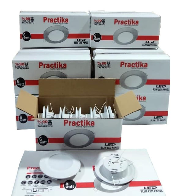 Practika 6W Plastik Kasa Spot Beyaz İşik