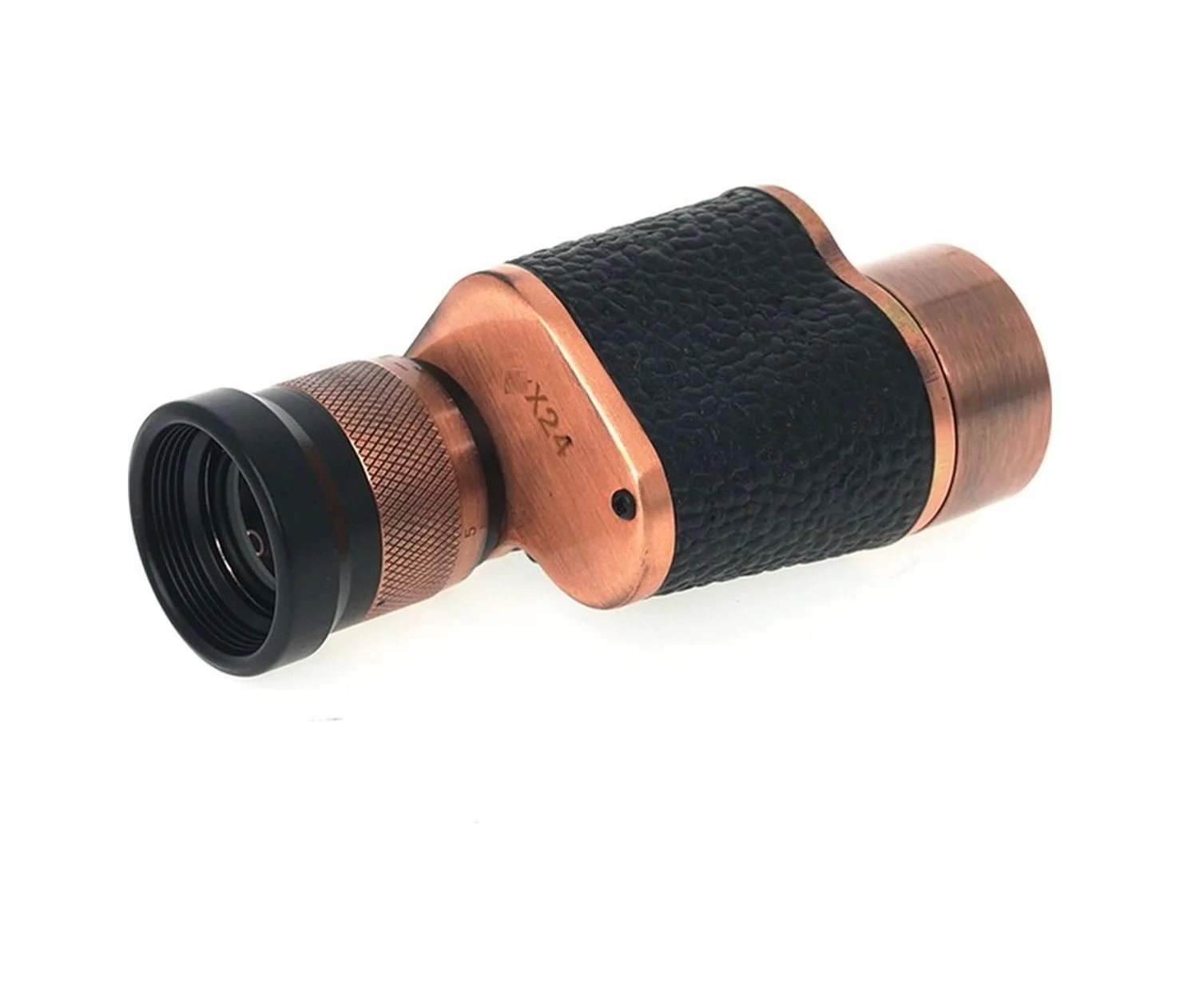 6x24 Baıgısh Askeri Tarzi Pirinç Ve Deri Kaplamalı Deri Çantalı Monocular Dürbün Princ Çok Renkli