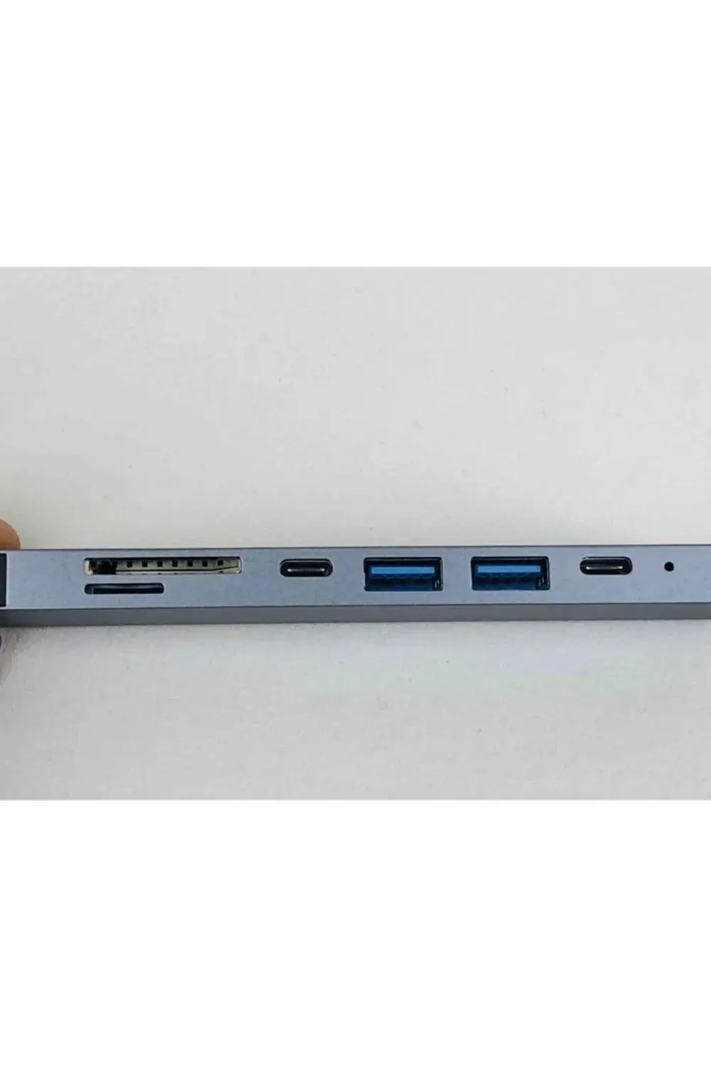 7 + 1 Aleminyum Metal Kasa Sd Tf Usb Type C Hub Hdmı Girişli Goog