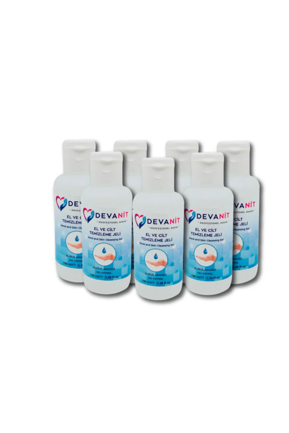 7 Adet 100 ml Jel Devanit Dezenfektan - El Temizleme Jeli