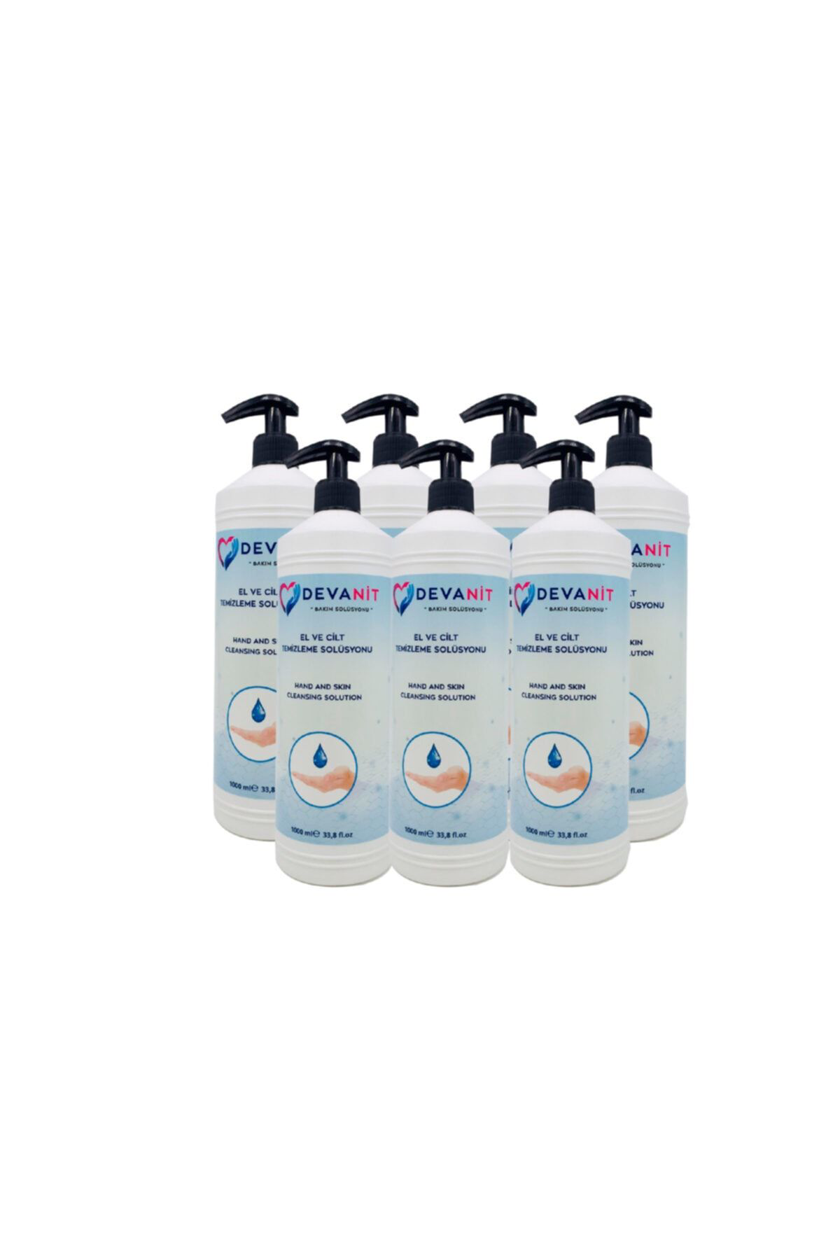 Aşk-I Sermest 7 Adet. 1000 Ml Solüsyon. Devanit Dezenfektan-El Temizleme Jeli