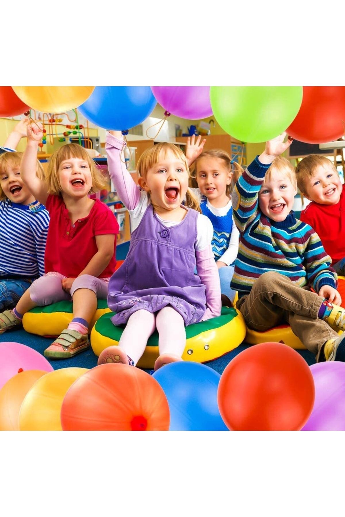 7 Adet Lateks Şişirilebilir Asılabilir Ele Geçmeli Punch Balon 716917