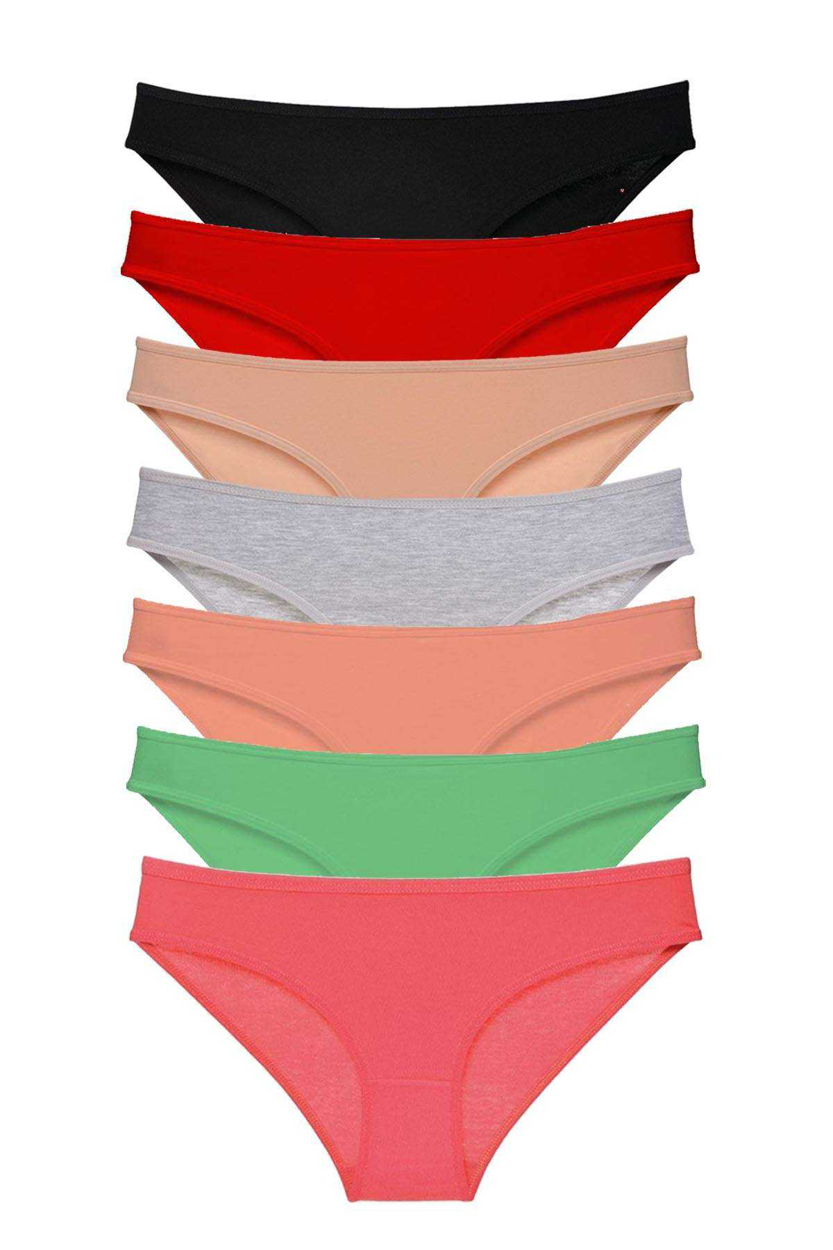 Just Cheap Store 7 Adet Süper Eko Set Likrali Kadin Slip Külot Set 4