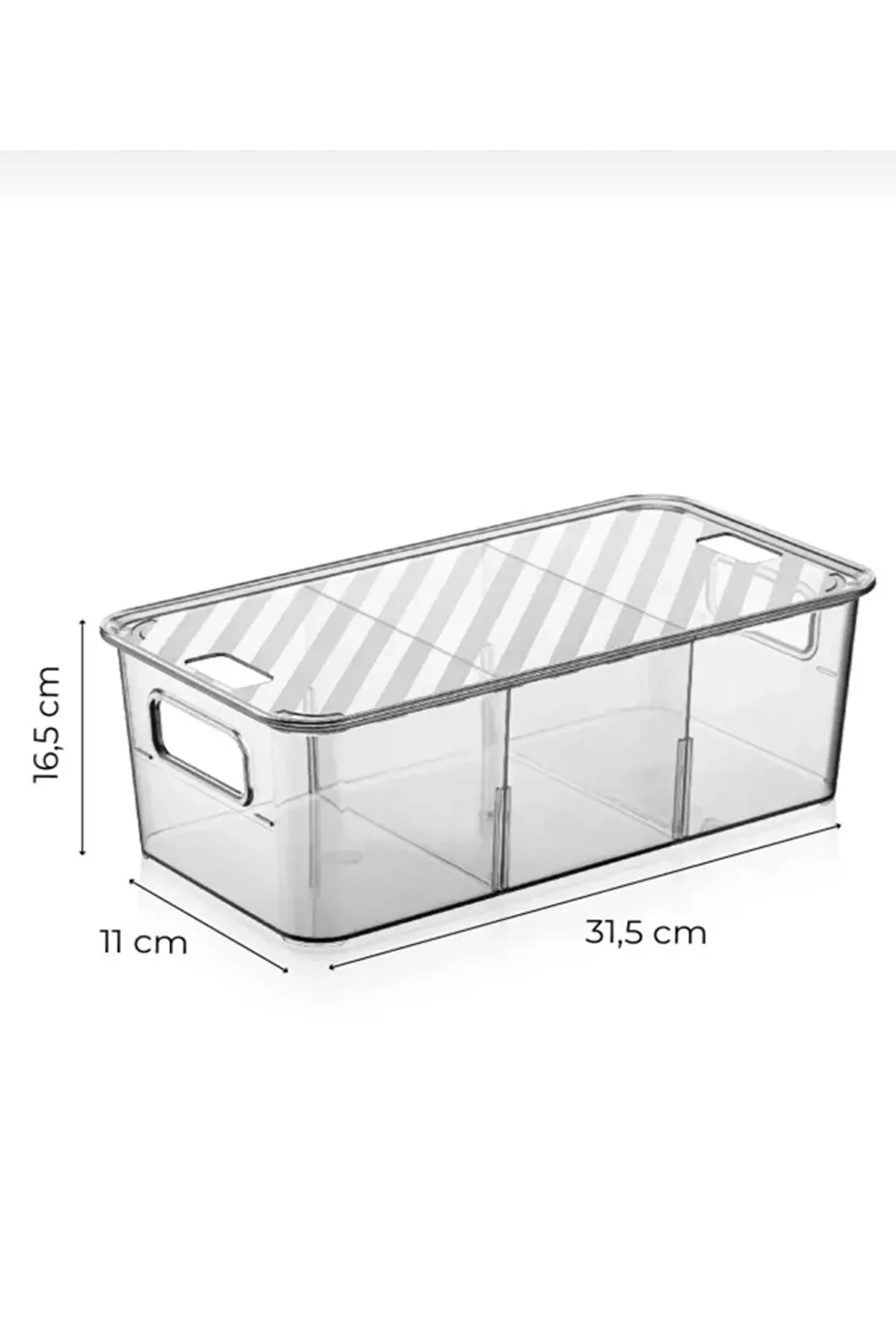 7 Bölmeli Akrilik Vakumlu Kapaklı Kutulu Saklama Kabı Seti Kahval