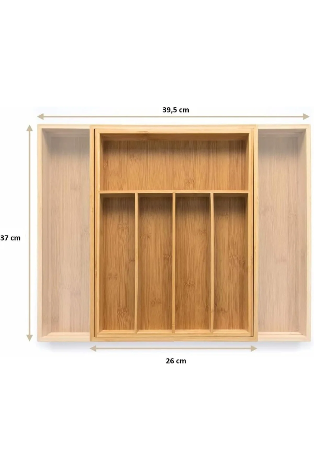 7 Bölmeli Bambu Kaşıklık – Çekmece İçi Düzenleyici Organizer | Do