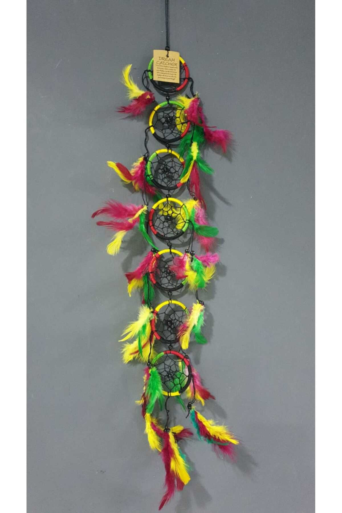 Elif Aksesuar 7 Çakralı Uzun Dream Catcher Düş Kapanı