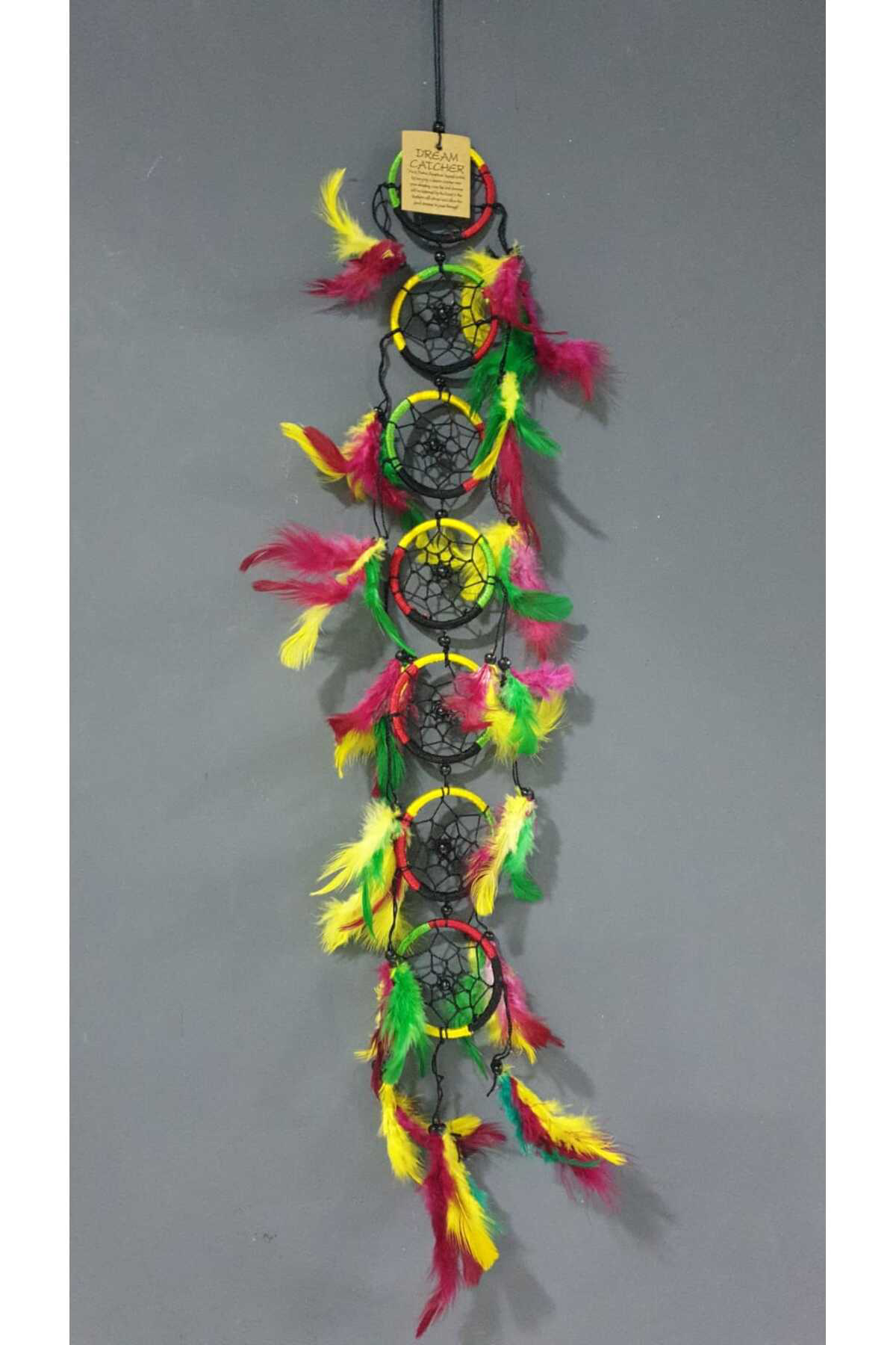 Elif Aksesuar 7 Çakralı Uzun Dream Catcher Düş Kapanı