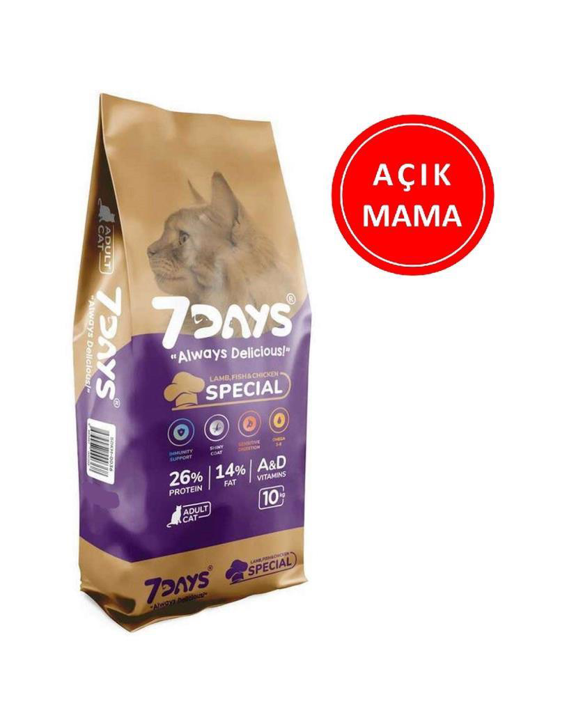 7 Days Special Yetişkin Kedi Maması 1 Kg AÇIK