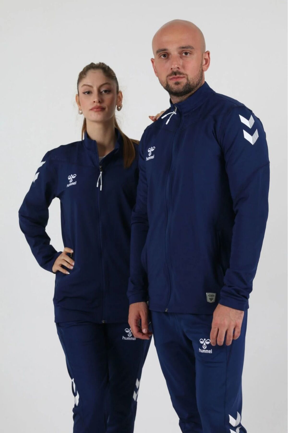 Hummel (7 Farklı Renk) Oregon Tam Fermuar Kamp Eşofman Üstü-Lacivert - X