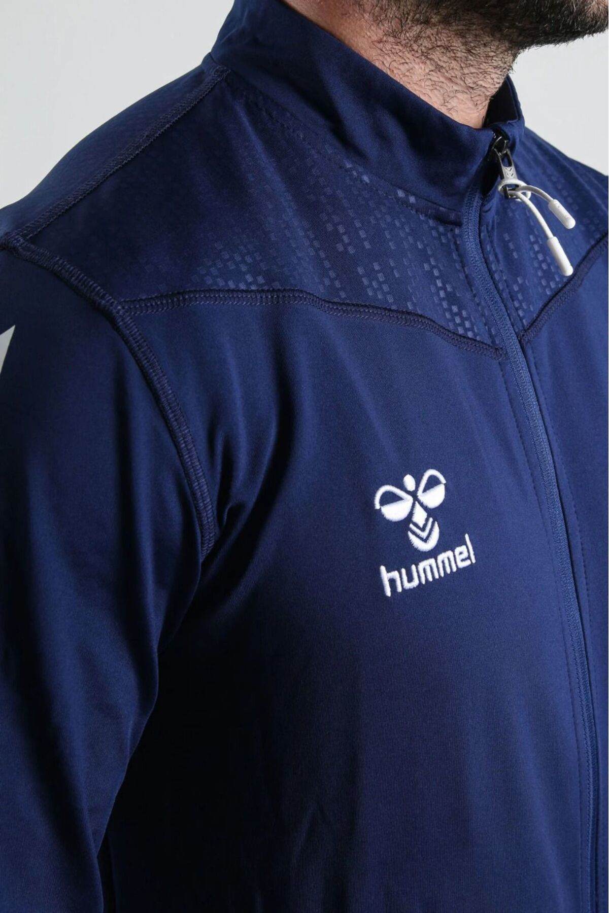 Hummel (7 Farklı Renk) Oregon Tam Fermuar Kamp Eşofman Üstü-Lacivert - X