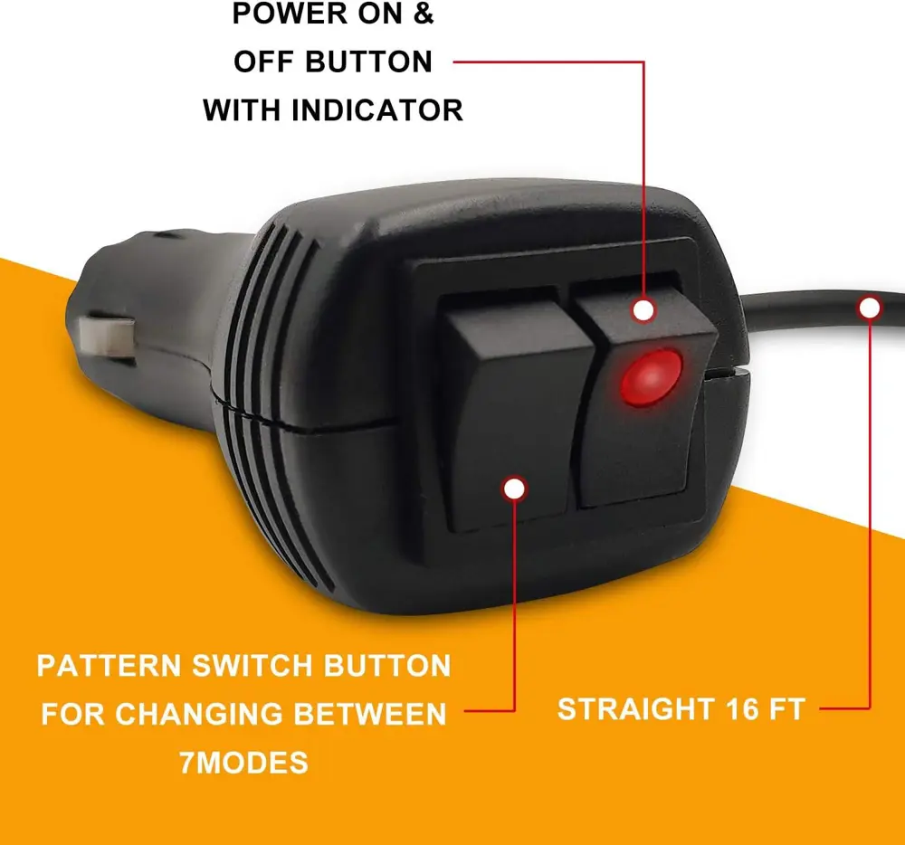 7 fonksiyonlu tepe lambası çakarlı mıknatıslı dikey model 12-30v 7 fonksiyonlu tepe lambası çakarlı mıknatıslı dikey model 12-30v