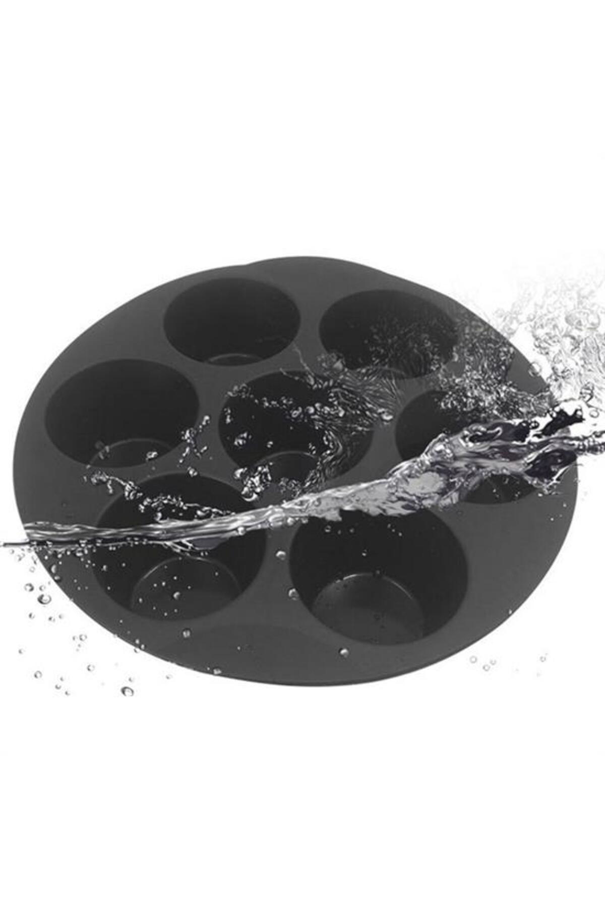 Ok Aksesuar 7 Gözlü Silikon Çok Amaçlı Airfryer Muffin Cupcake Kek Ve Çörek P