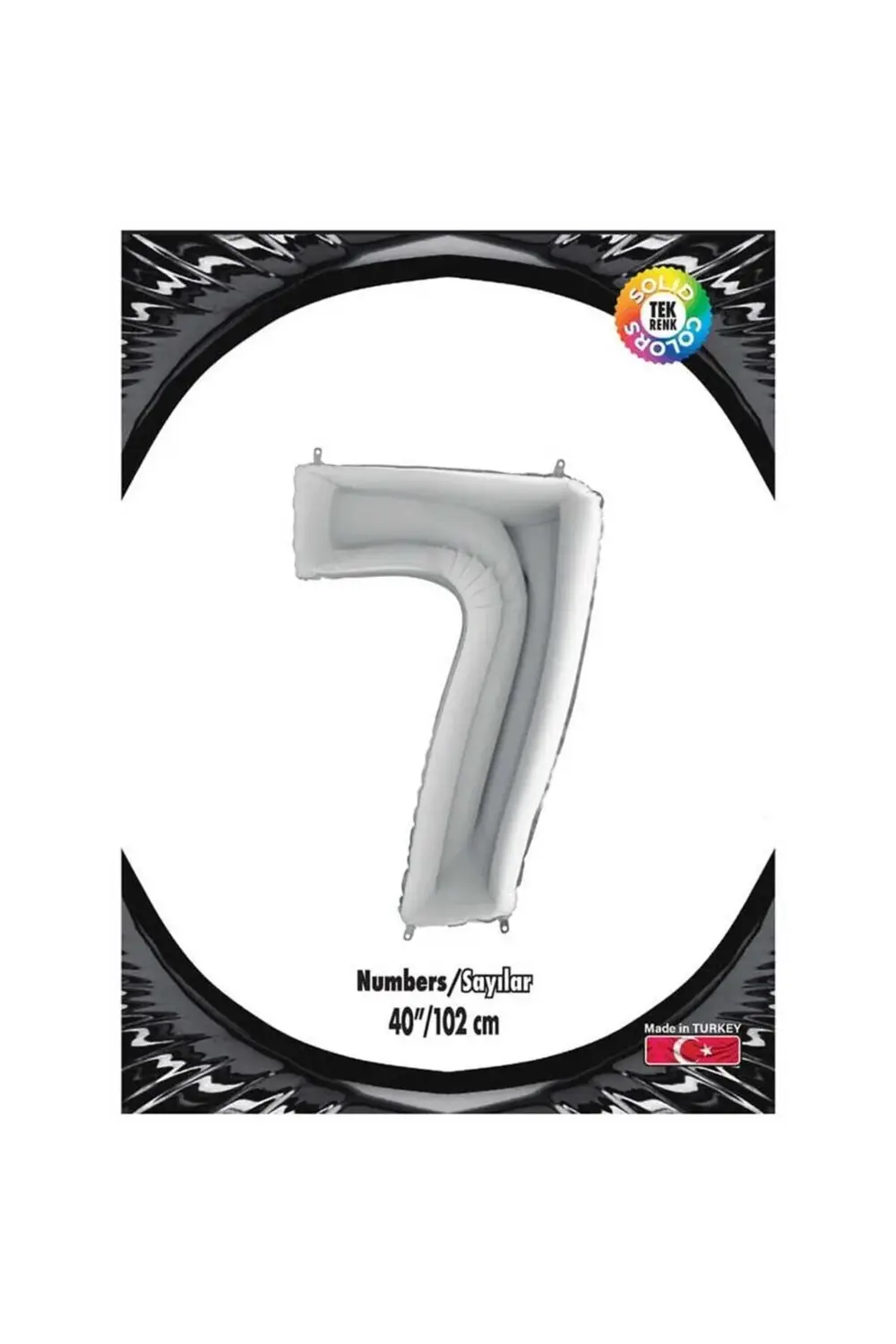 7 Gümüş 40 Inch Folyo Balon Kika 0900