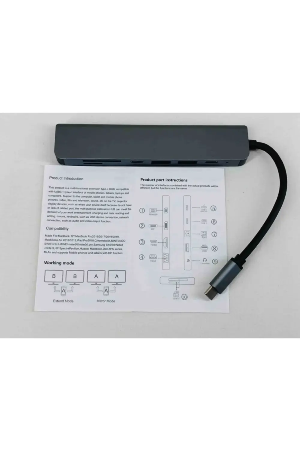 7 In 1 Aleminyum Metal Kasa Çevirici Dell Lumia Google Chromebook