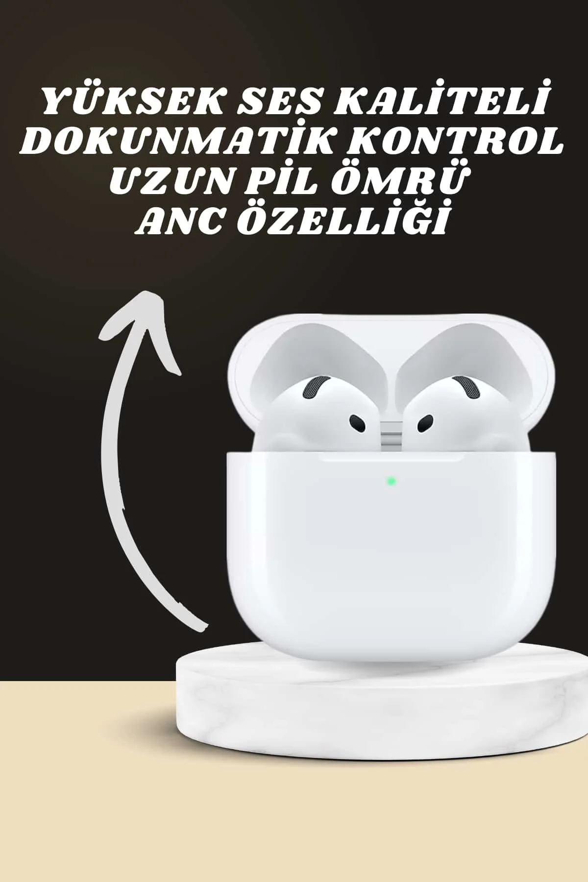 7 Kordonlu Akıllı Saat Ve Yeni Nesil Kulaklık Dokunmatik Ekran Android ve İOS Uyumlu