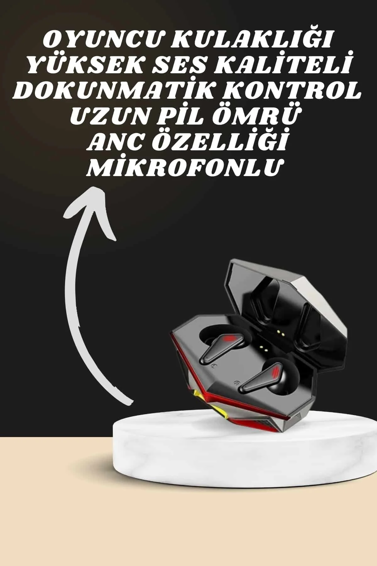 7 Kordonlu Akıllı Saat Ve Oyuncu Kulaklığı Bluetooth Bağlantılı A