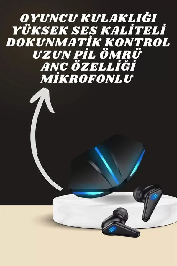7 Kordonlu Akıllı Saat Ve Oyuncu Kulaklığı ANC Özelliği Kulak İçi Mikrofonlu Sesli Görüşme - Lisinya