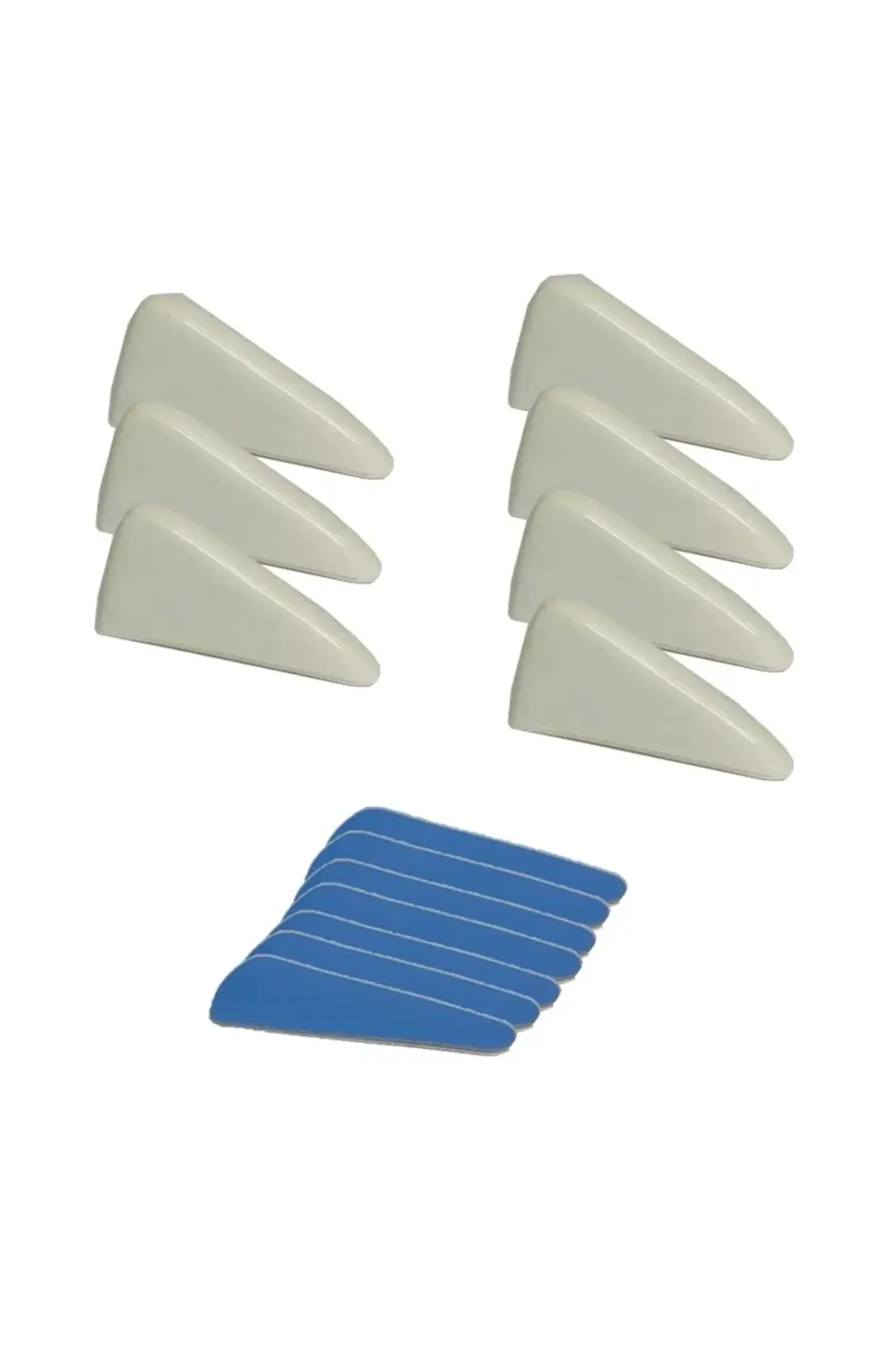 7 Li Mini Beyaz Shark Köpek Balığı Kuyruğu Süs Tavan Anteni Seti