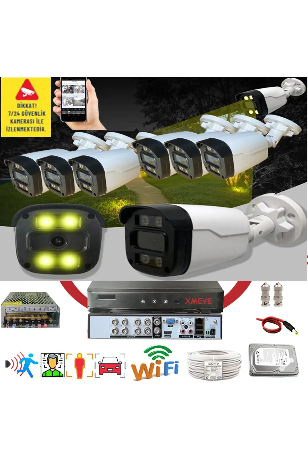 7 Li Yapay Zeka Destekli Araç,yüz,insan Ve Hareket Algılayan 5 Mp