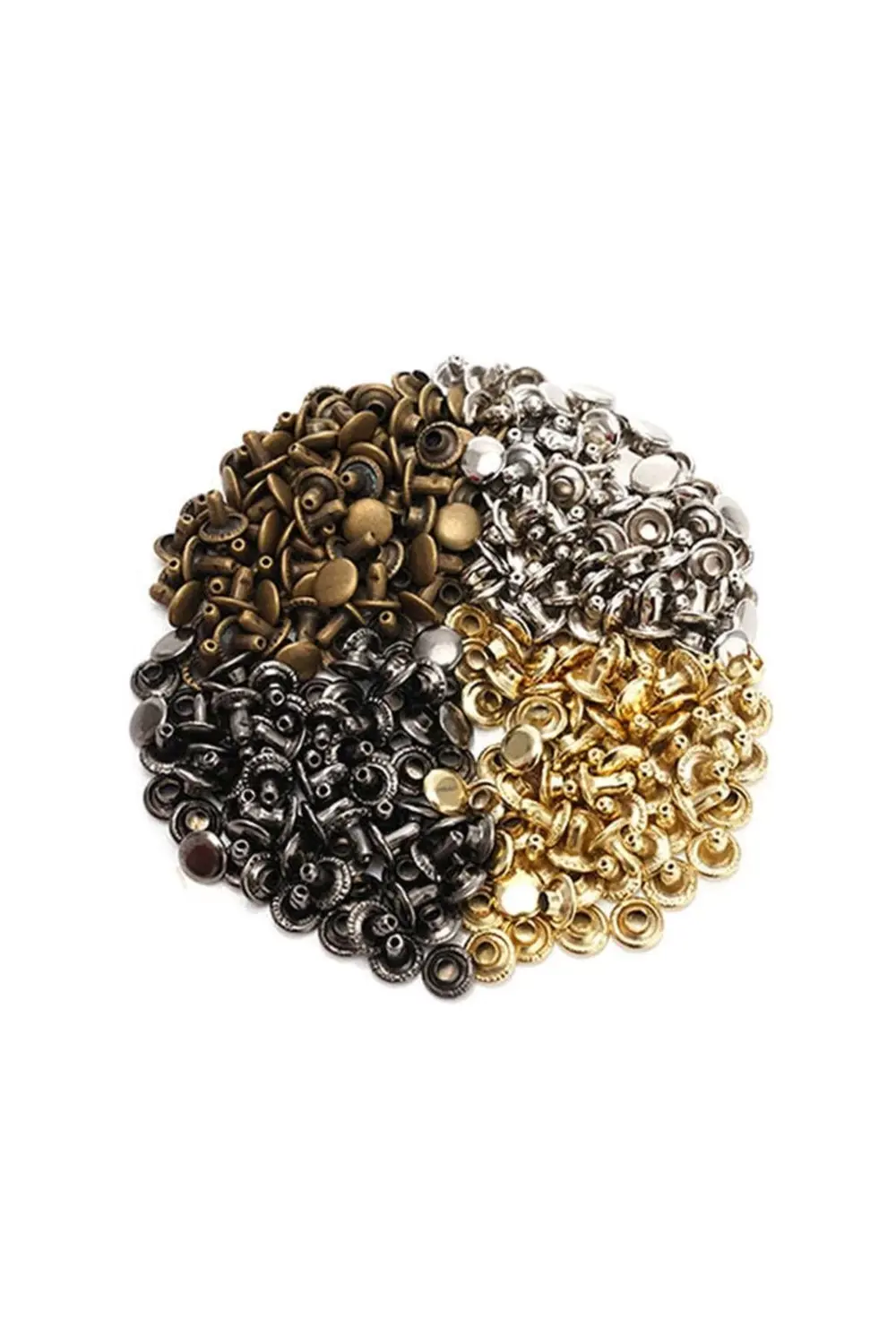 Tuhafiyecimiz 7 Mm Perçin, Rivet, Toruk 33 No 100Adet (Leathercraft, Deri Hobi)