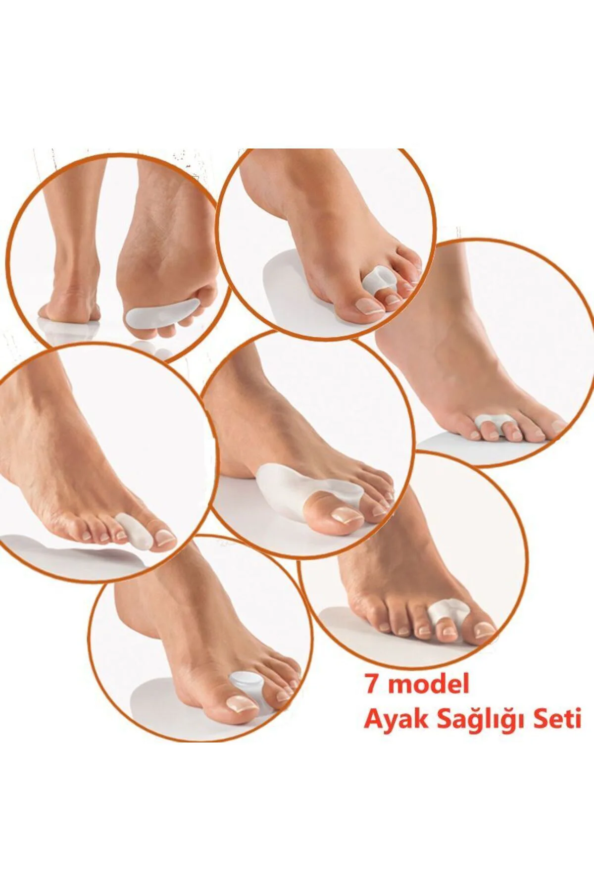7 Model Ayak Sağlığı Seti - Halluks valgus nasır vuruk baş parmak deformite 7 Model Ayak Sağlığı Seti - Halluks valgus nasır vuruk baş parmak deformite