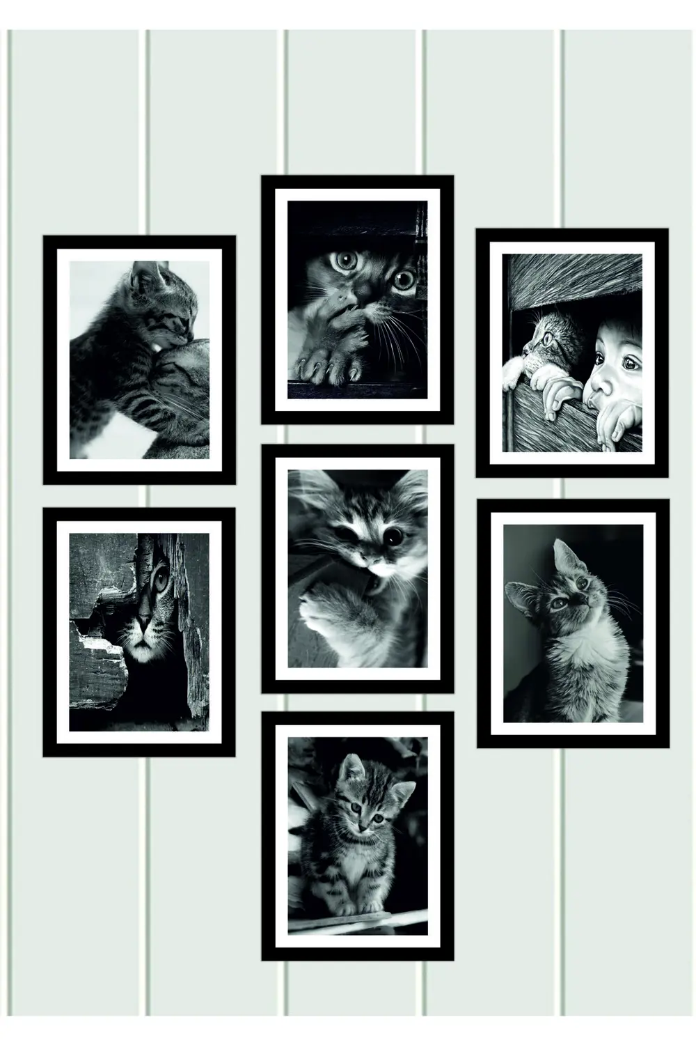 7 Parça Ev Dekarasyon Modern Arkası Yapışkanlı Kedi Dekor Ahşap M 7 Parça Ev Dekarasyon Modern Arkası Yapışkanlı Kedi Dekor Ahşap M