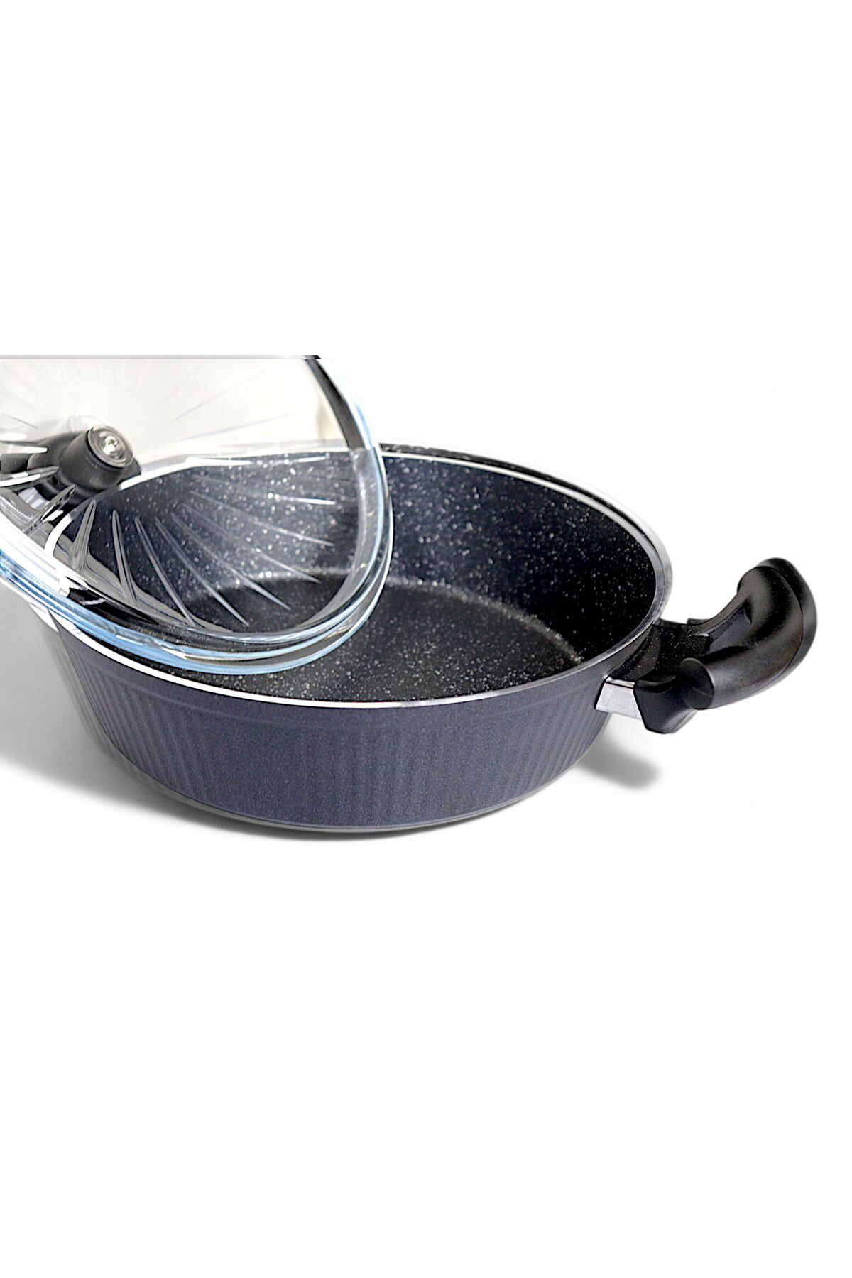 7 Parça Granit Kaplama Tencere Seti Şık Granit Kaplama Tencere Se