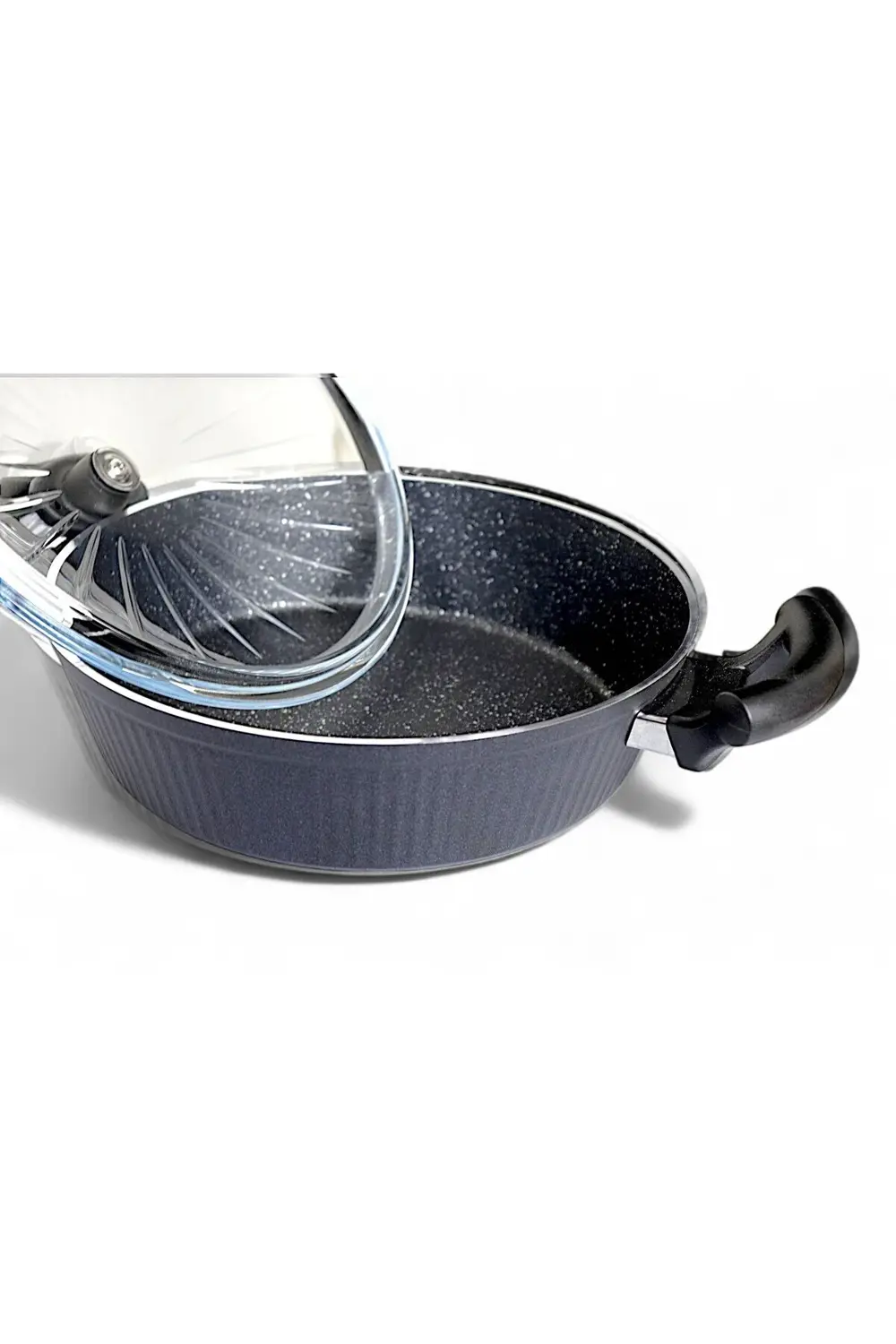 7 Parça Granit Kaplama Tencere Seti Şık Granit Kaplama Tencere Se