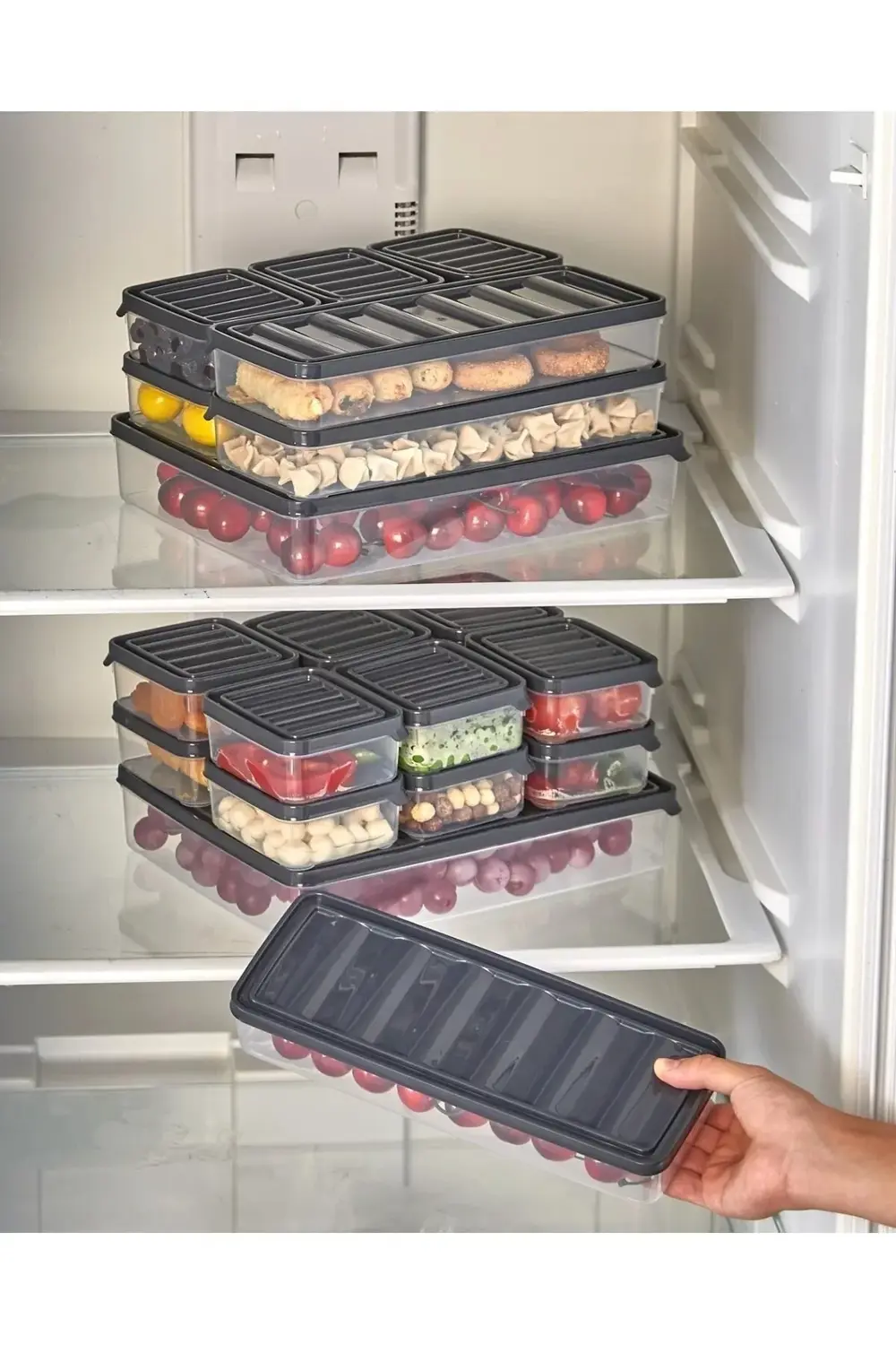 7 Parça Sızdırmaz Saklama Kabı Kahvaltılık ve Buzluk Saklama Kabı