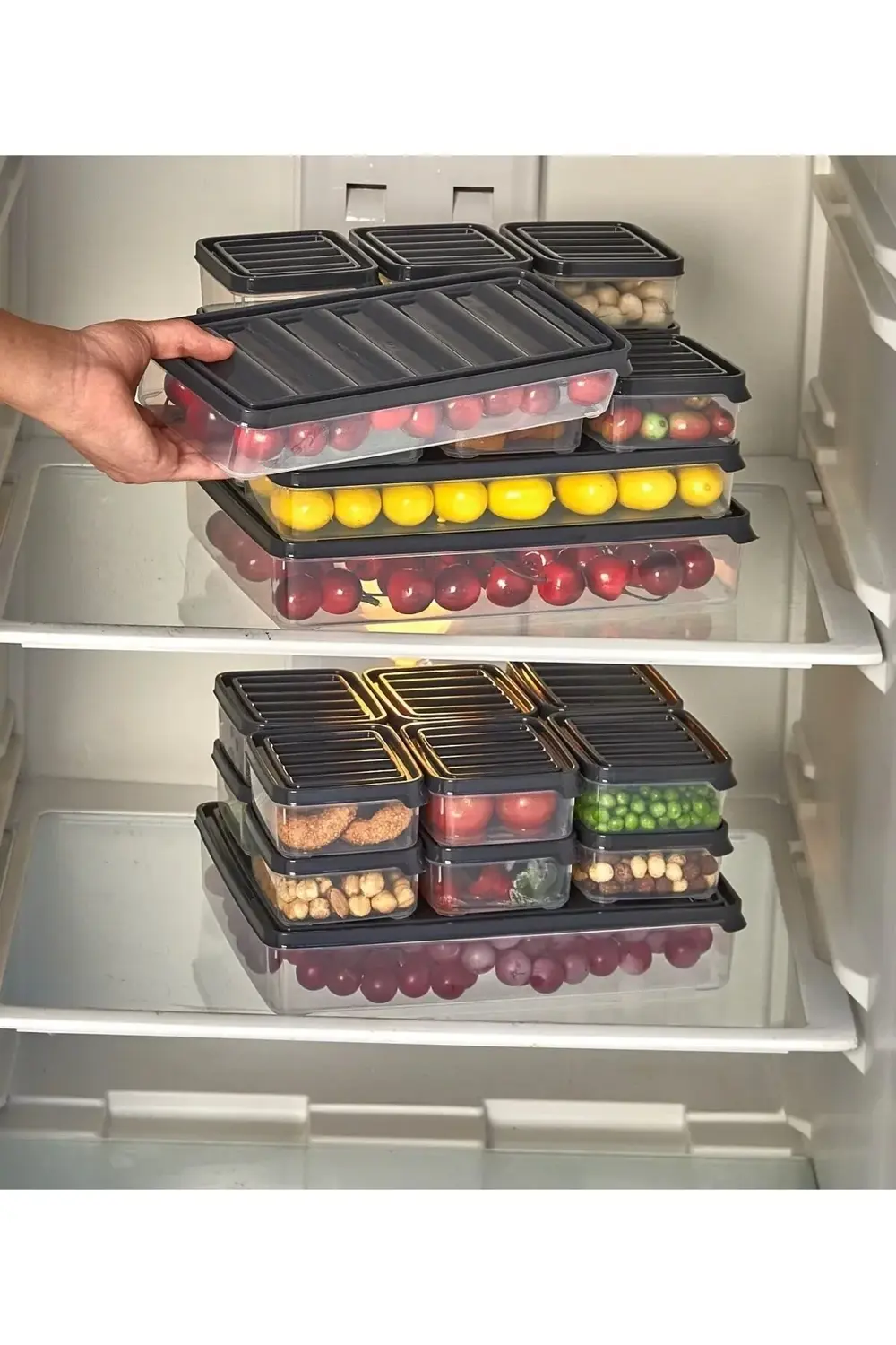 7 Parça Sızdırmaz Saklama Kabı Kahvaltılık ve Buzluk Saklama Kabı