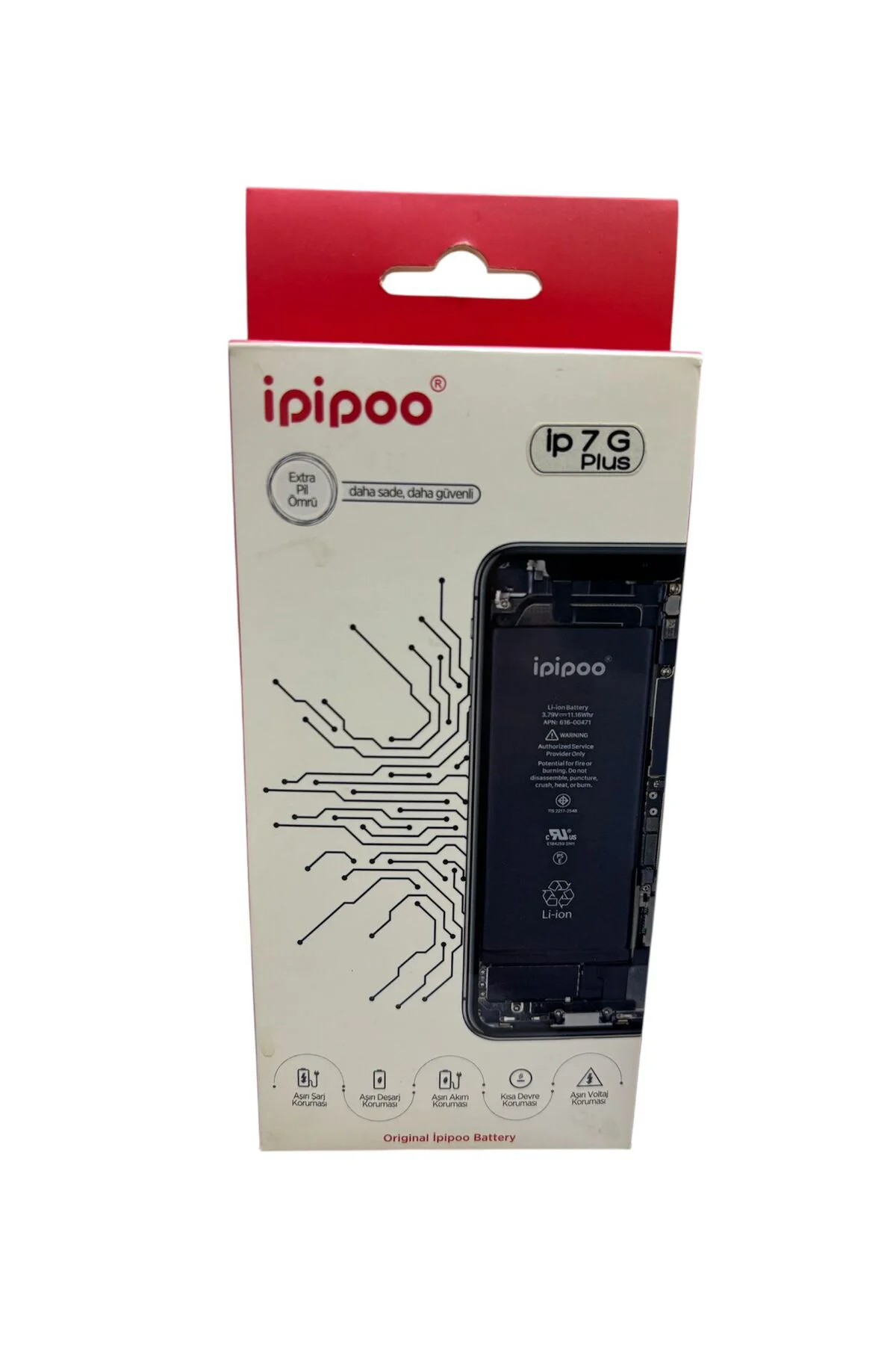 7 Plus Uyumlu Batarya - 2900 mAh