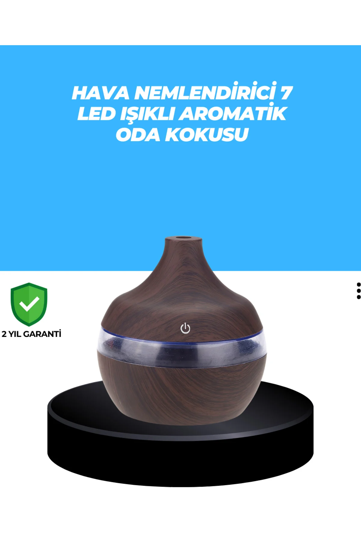 7 Renk Dinlendirici LED Işıklı Aroma Buhar Makinesi