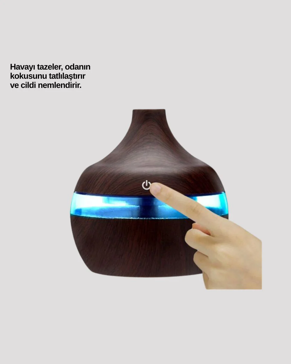 7 Renk Dinlendirici LED Işıklı Aroma Buhar Makinesi