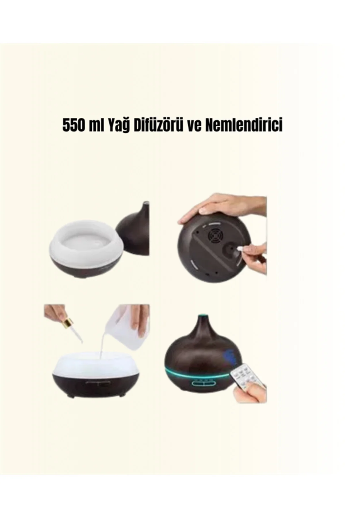 7 Renk Işıklı Ultrasonik Hava Difüzörü – Sessiz Ve Güvenli Kullanım 7 Renk Işıklı Ultrasonik Hava Difüzörü – Sessiz Ve Güvenli Kullanım - Görsel 3