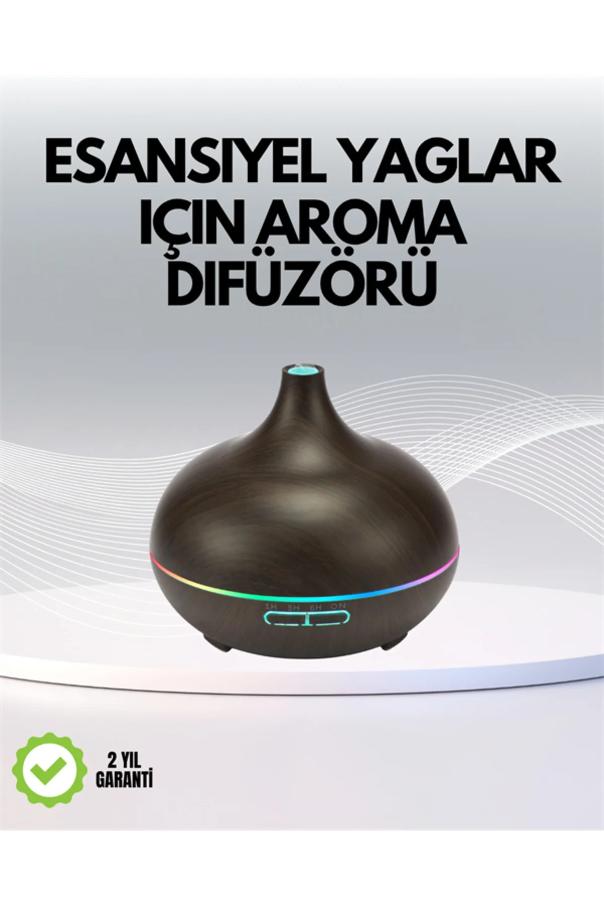 7 Renk Işıklı Ultrasonik Hava Difüzörü – Sessiz Ve Güvenli Kullanım 7 Renk Işıklı Ultrasonik Hava Difüzörü – Sessiz Ve Güvenli Kullanım