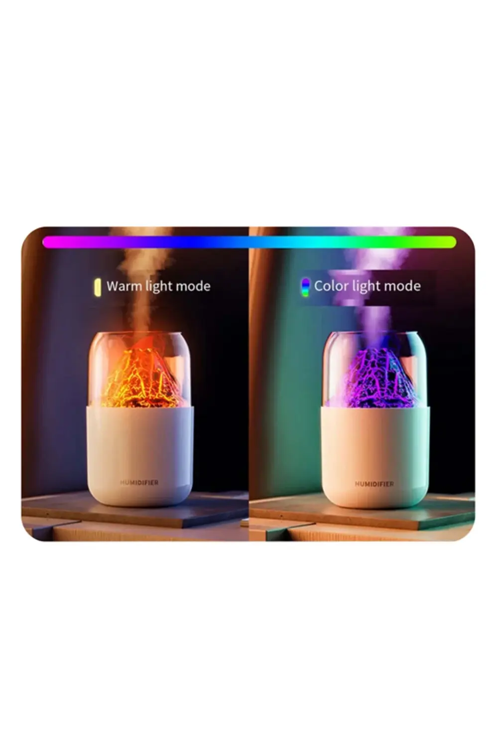 7 Renk LED Işıklı Uçucu Yağ Difüzörü – Ultrasonik Teknoloji