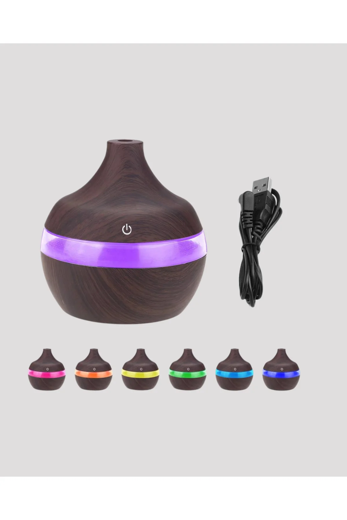 7 Renk LED Işıklı Ultrasonik Aroma Difüzör 300 ml - Lisinya