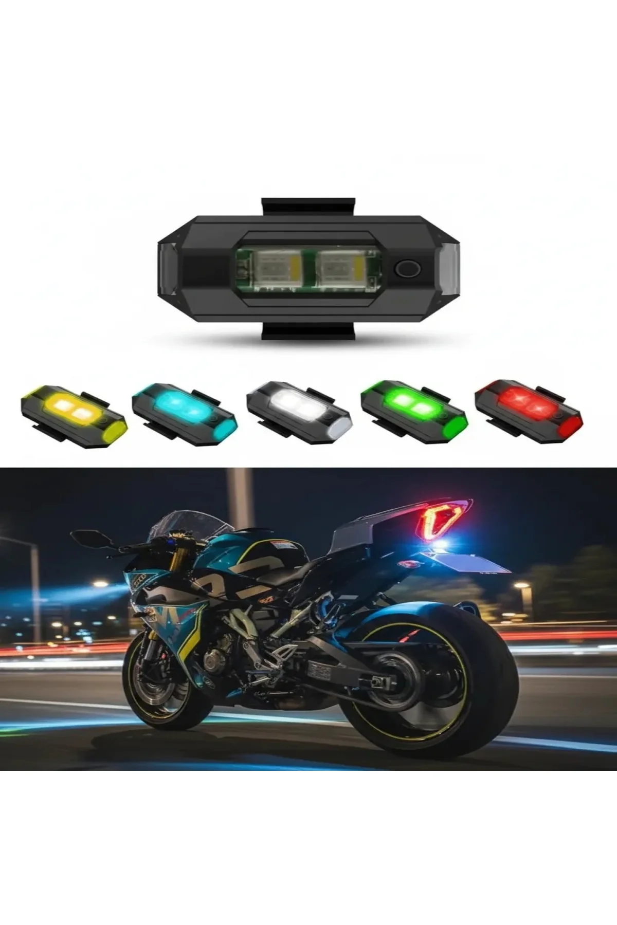 7 Renk Mini Led Şarjlı 4,5w Dron Scooter Bisiklet Motosiklet Arab
