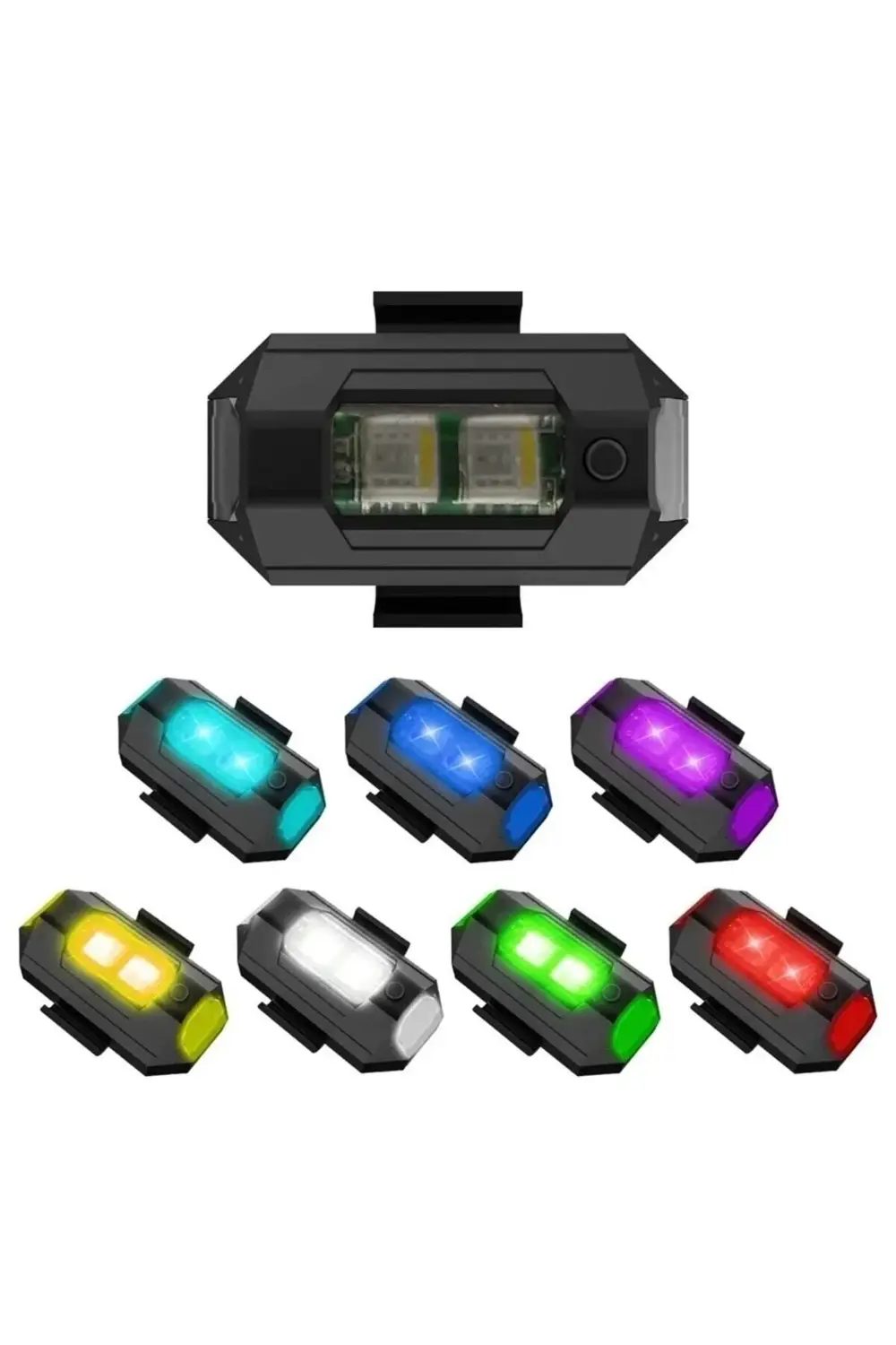 7 Renk Mini Led Şarjlı 45w Dron Scooter Bisiklet Motosiklet Araba